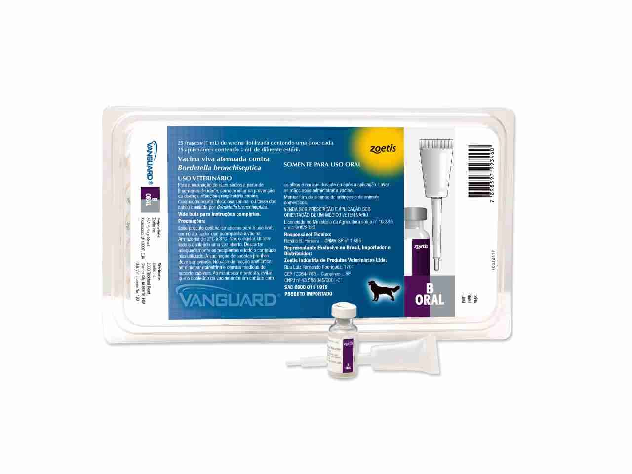 Vanguard B Oral - Doença Respiratória Canina 1 ML - REALPET COMÉRCIO ...