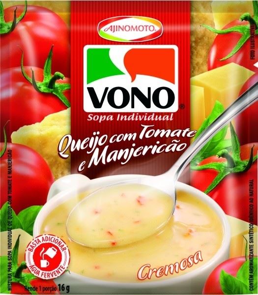 Sopa Vono Queijo/Tomate/Manjericao 16Gr (7891132008087)