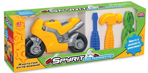 Conjunto Moto Spyrit Com Ferramentas - Usual Brinquedos