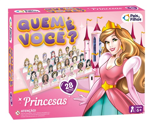 Jogo Quem é Você? Princesas - Pais e Filhos