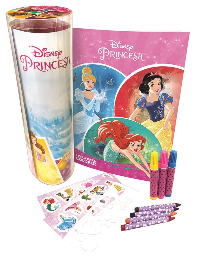 Mini Tubo Histórias para Colorir - Princesas Disney - DCL - Broker  Corporativo