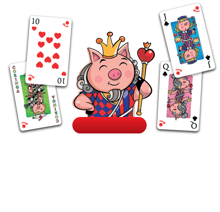 Jogo De cartas Jogo Do Porco Pais & Filhos 0864 54 cartas em