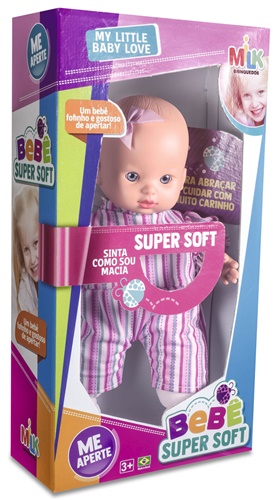 Boneca Bebê Super Soft - Milk