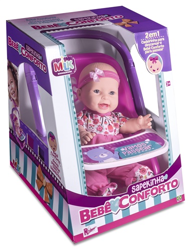 Boneca Sapekinha Bebê Conforto - Milk