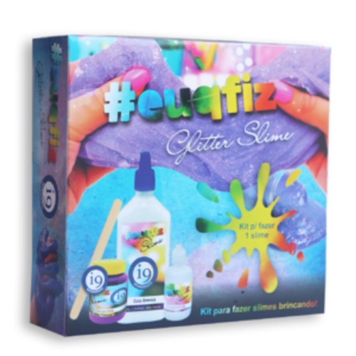 Kit Para Fazer 1 Slime Glitter #Euqfiz - I9 Brinquedos