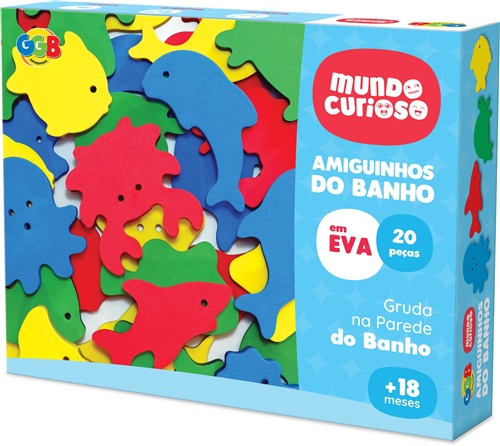 Amiguinhos Do Banho em EVA - GGB Brinquedos