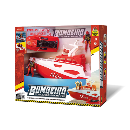 Barco Iate Bombeiro - Samba Toys