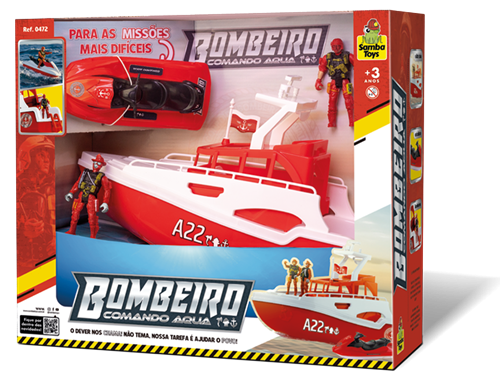 Barco Iate Bombeiro - Samba Toys