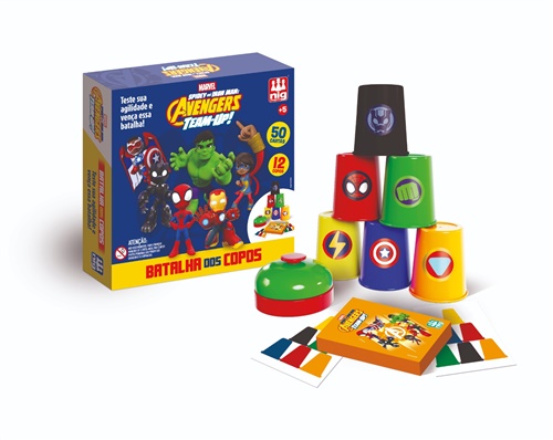 Batalha dos Copos Marvel Avengers - Nig Brinquedos