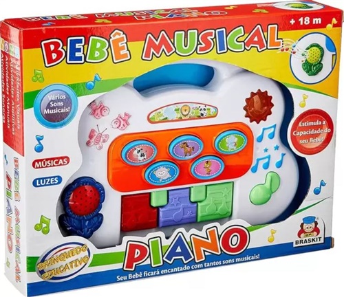 Bebê Musical Piano - Braskit