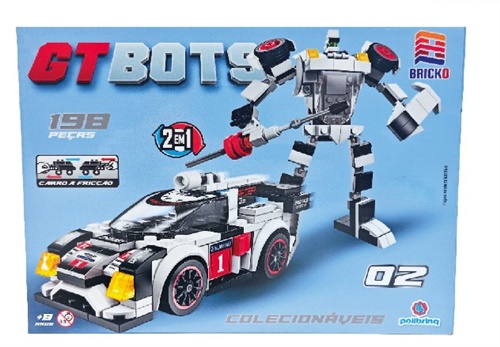 Blocos de Montar Bricko GT Bots - Polibrinq