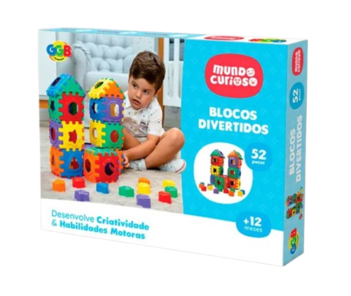 Blocos Divertidos - 52 Peças - GGB Brinquedos