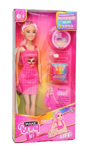 Boneca Blush Life Make Brinq - Polibrinq