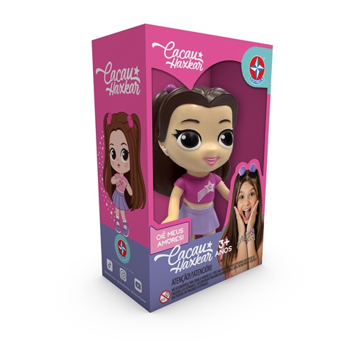 Boneca Cacau Haxkar Youtuber - Estrela