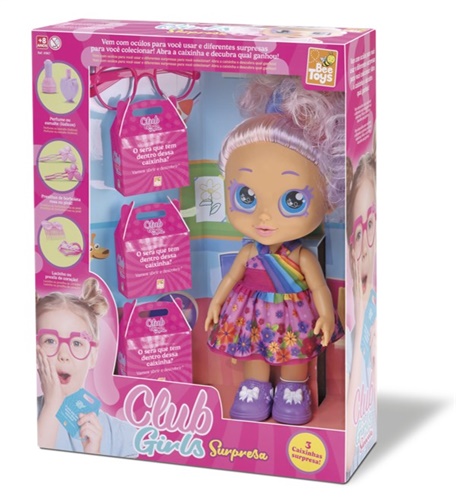 Boneca Club Girls Surpresa - Bee Toys