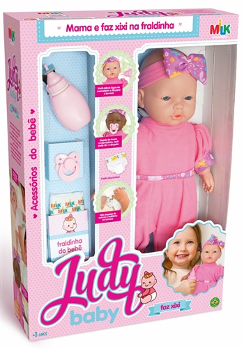 Boneca Judy Baby Faz Xixi - Milk