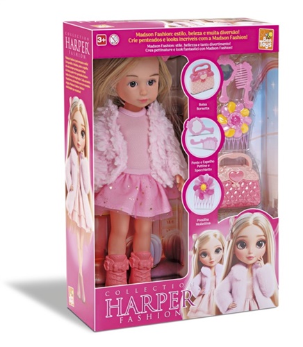 Boneca Harper Fashion - Bee Toys