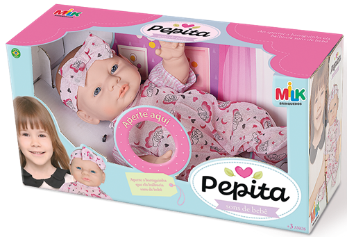 Boneca Pepita Sons de Bebê - Milk