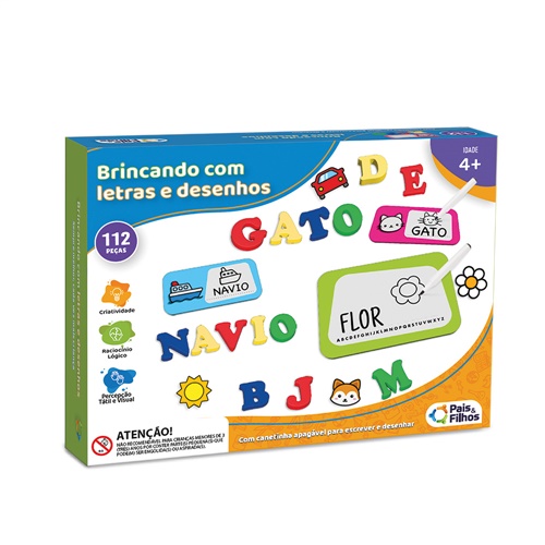 Brincando com Letras e Desenhos - Pais e Filhos