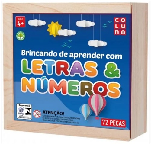 Brincando de Aprender Com Letras e Números - Coluna