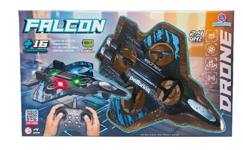 Avião Falcon Drone Controle Remoto - Polibrinq
