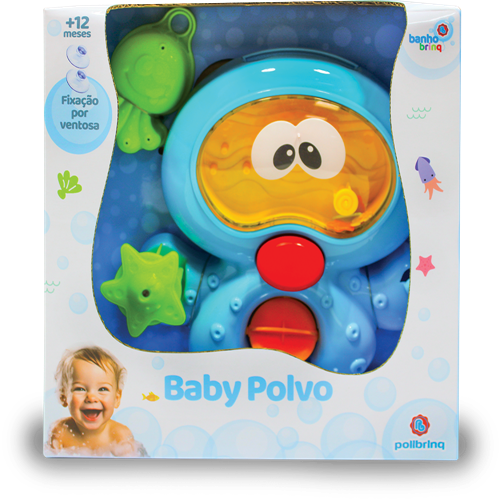 Brinquedo de Banho Baby Polvo - Polibrinq