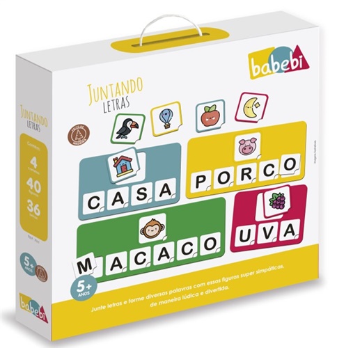 Brinquedo Educativo Juntando Letras - Babebi