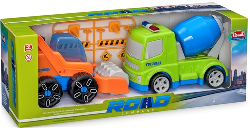 Caminhão Road Company Combo Obras - Usual Brinquedos