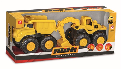 Carrinho Mini Constructor Basculante - BS Toys