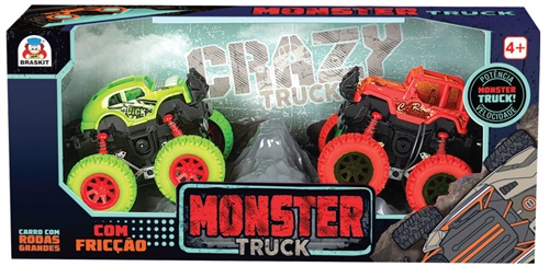 Carrinho Monster Truck Fricção - Braskit