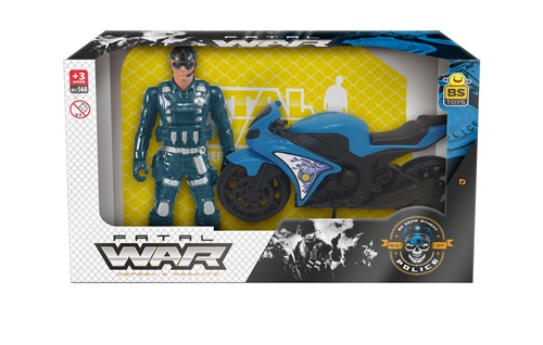 Carrinho New Fatal War Polícia - BS Toys