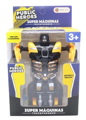 Super Máquinas Transformers Amarelo - Shiny Toys