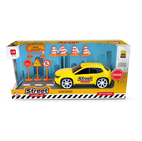 Carrinho Street Works - BS Toys