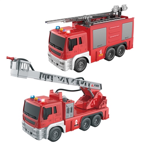 Carro Bombeiro 1:16 Fricção Luz e Som - DM Toys