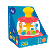 Carrosel Push Vermelho Brinquedo Giratório com Bolinhas - Fenix