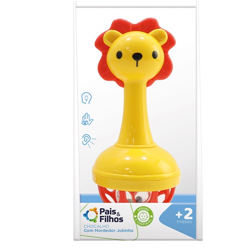 Chocalho Mordedor Jubinha - Pais e Filhos