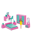 Coleção Judy - Quarto com Boneca - Samba Toys