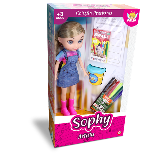 Coleção Sophy Profissões - Artista - Brinquedos Anjo