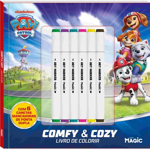 Comfy e Cozy Para Colorir - Patrulha Canina - Magic Kids