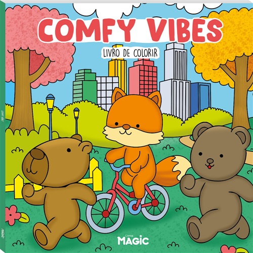 Comfy Vibes - Livro de Colorio - Magic Kids