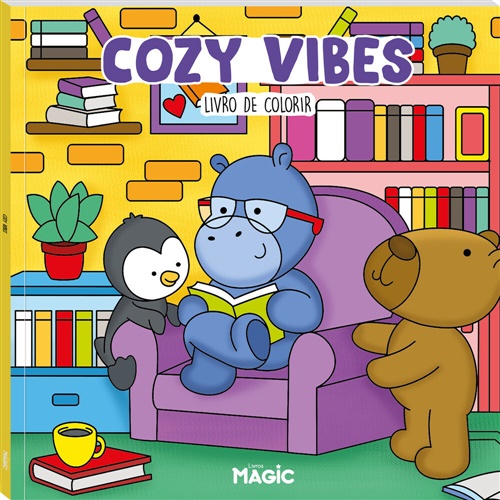 Cozy Vibes - Livro de Colorir - Magic Kids