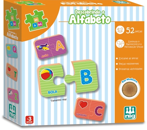 Descobrindo o Alfabeto - Coleção Be a Bá - Nig Brinquedos