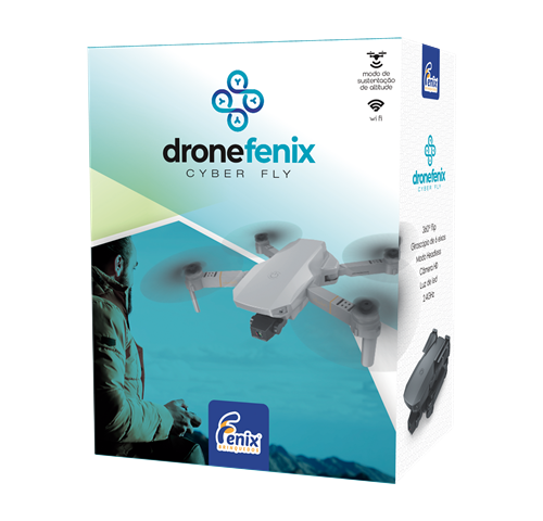 Drone Controle Remoto com Câmera Wifi Branco - Fenix