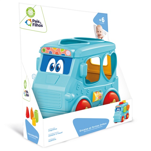 Encaixe as Formas Ônibus - Pais e Filhos