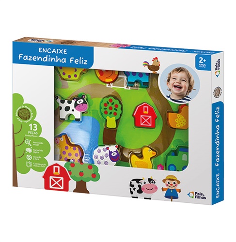 Encaixe Fazendinha Feliz - Pais e Filhos