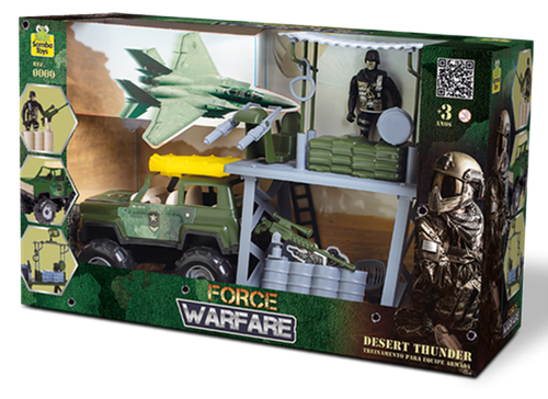 Forte Militar com Jipe - Samba Toys