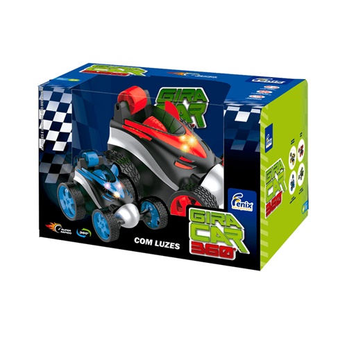 Carro De Controle Remoto Gira Car 360° Azul - Fenix
