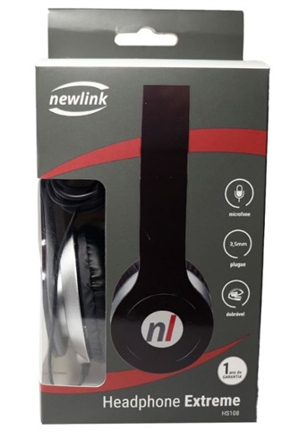 Headphone Extreme Preto - Newlink