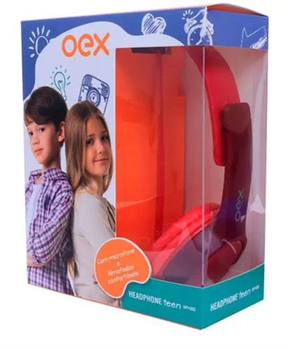 Headphone Teen Vermelho - OEX