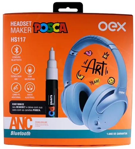 Headset Bluetooth Maker Posca - OEX
